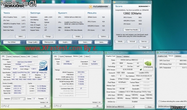 nVIDIA GeForce 9800GX2 1GB NDA解禁簡單測試