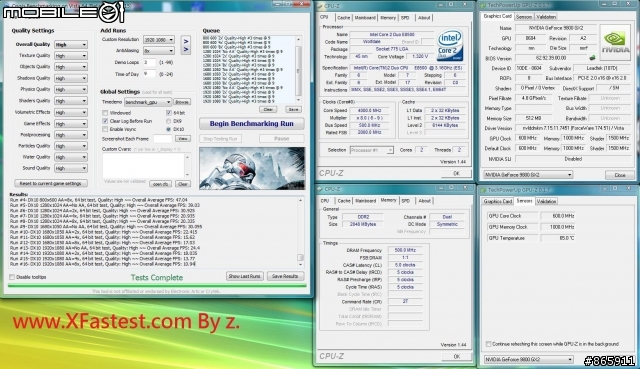 nVIDIA GeForce 9800GX2 1GB NDA解禁簡單測試