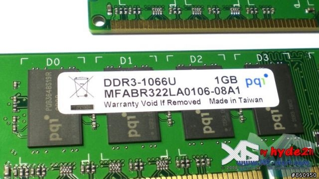 不到2000元 PQI DDR3-1066 殺光你的荷包