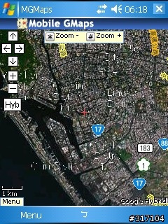WM系統的PDA 離線使用 google map 教學