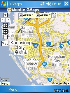 WM系統的PDA 離線使用 google map 教學