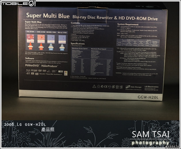 藍光時代來臨-龐大資料So Easy-LG GGW-H20L