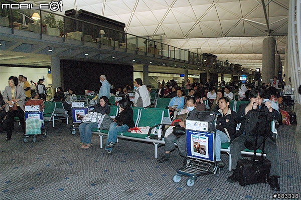 癱瘓的香港機場