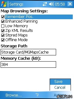 WM系統的PDA 離線使用 google map 教學