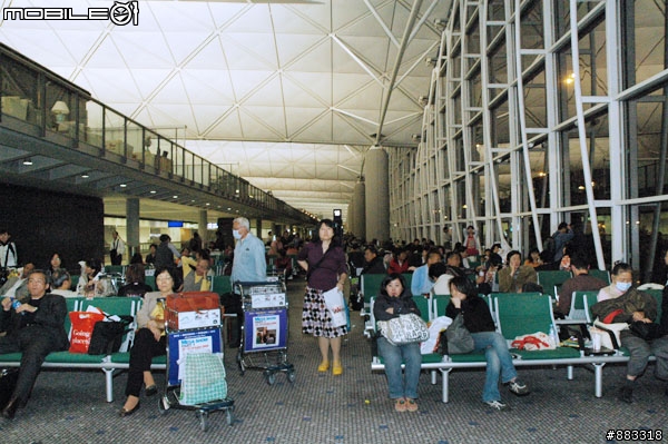 癱瘓的香港機場
