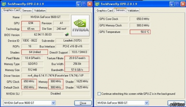 WinFast PX9600GT 512M測試