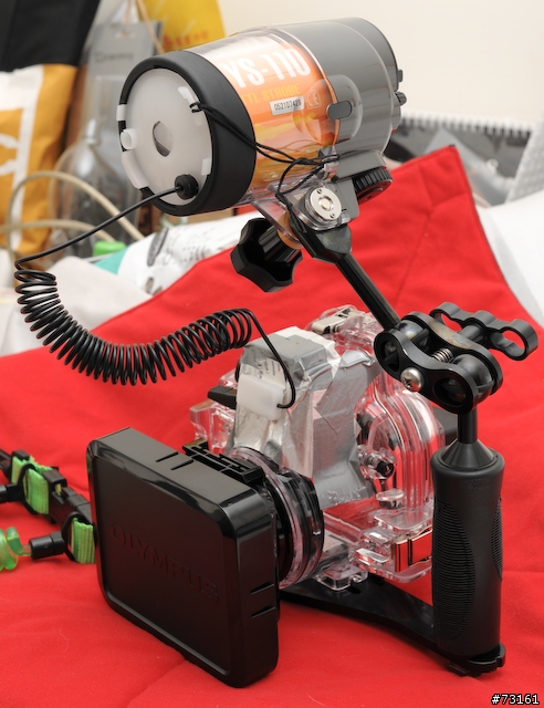 防水盒Housing分享,Olympus SP-550 專用 PT-037 Housing + Sea&Sea YS-110水閃