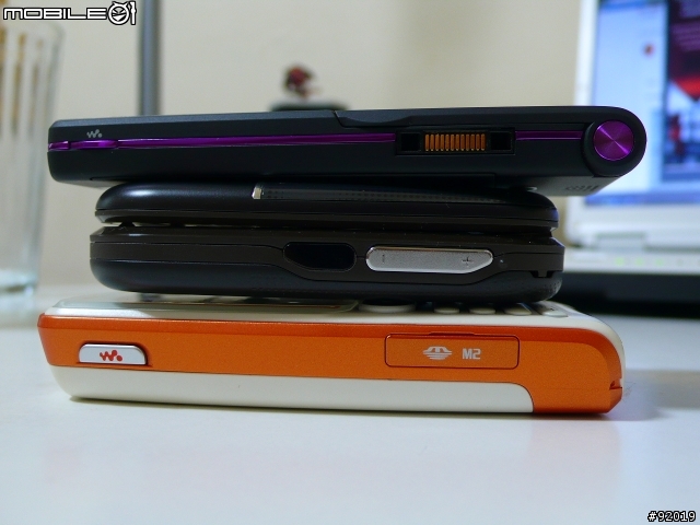 sony ericsson w350i 黑紫色簡單開箱與感想