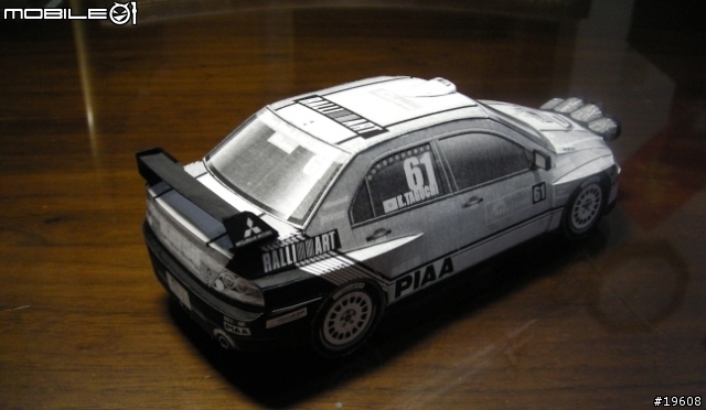 (分享)EPSON NSX + Mitsubishi Lancer EVO 紙模- 完工照