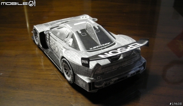 (分享)EPSON NSX + Mitsubishi Lancer EVO 紙模- 完工照