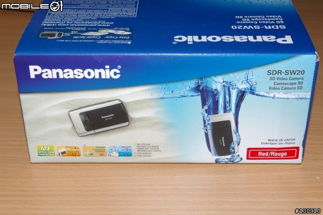 Panasonic SDR-SW20 防水 防塵 防摔 SD卡攝影機 開箱文