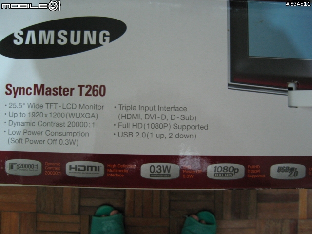 [超不專業開箱報告〕SAMSUNG三星 T260_26吋電腦寬螢幕顯示器(不定期更新)