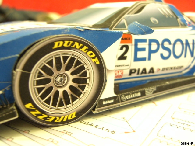 EPSON Nakajima Racing EPSON NSX賽車紙模型