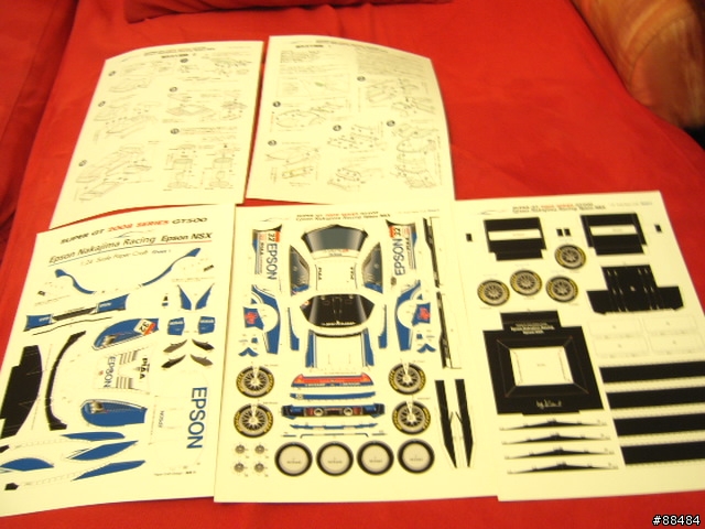 EPSON Nakajima Racing EPSON NSX賽車紙模型