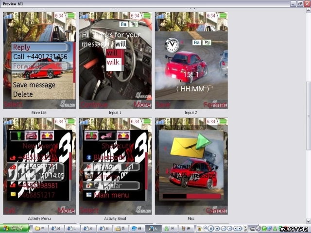 {{240*320}} THE FAST AND THE FURIOUS 3 TOKYO DRIFT ARP EVO IX 主題