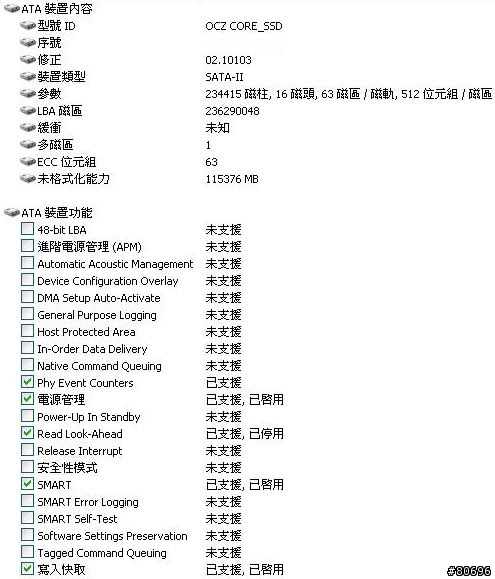 OCZ CORE系列128GB SSD固態硬碟簡介及測試