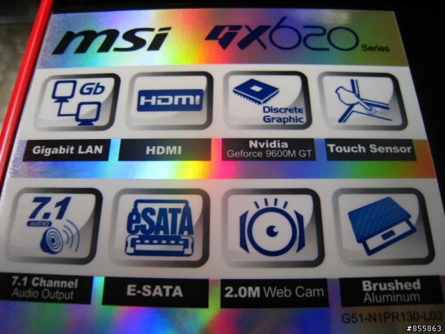 Centrino 2平台的Best Choice : MSI GX620 #
