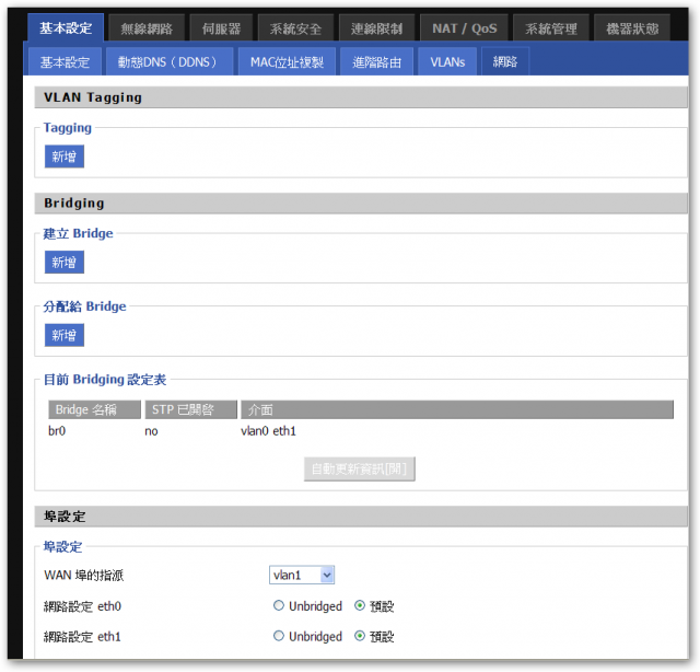 DD-WRT VLAN 劃分 --- WL-500GP V2