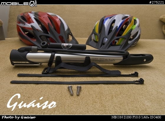 【分享】我的單車部品 - Guizzo 座管、GIYO 打氣筒、MG-1 安全帽、MX-12 踏板、MATT 頭巾
