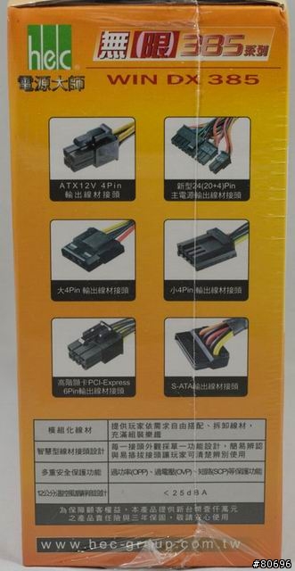 HEC WIN DX無限385W模組化電源供應器簡介及測試