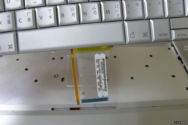 PowerBook G4 更換背光鍵盤