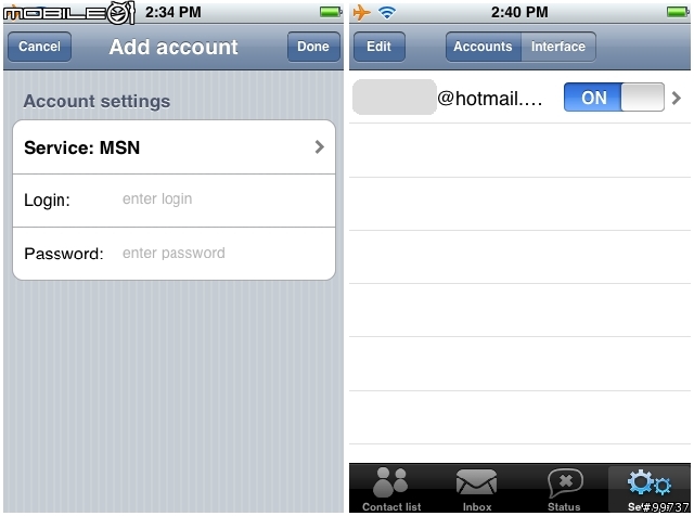 鼎鼎大名的多功能及時通軟體 IM+ 終於在iPhone上出現了 - MSN, Yahoo 即時通, Google Talk, AIM...