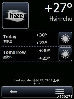搭配winterface使用的today weather 1.2 version(December 12,2008)