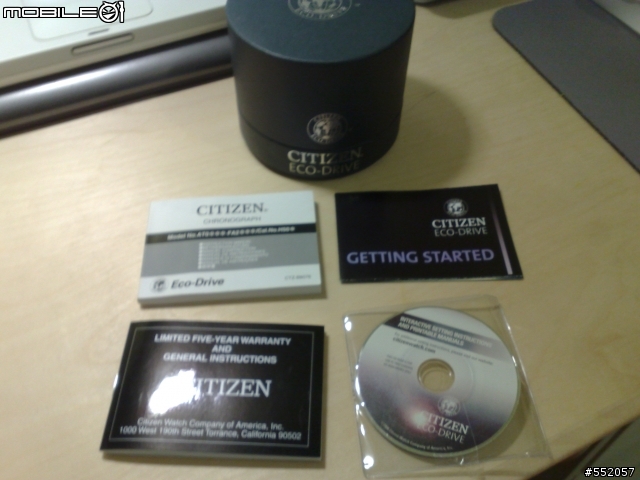 【敗家開箱】Citizen Eco-Drive Chronograph WR100