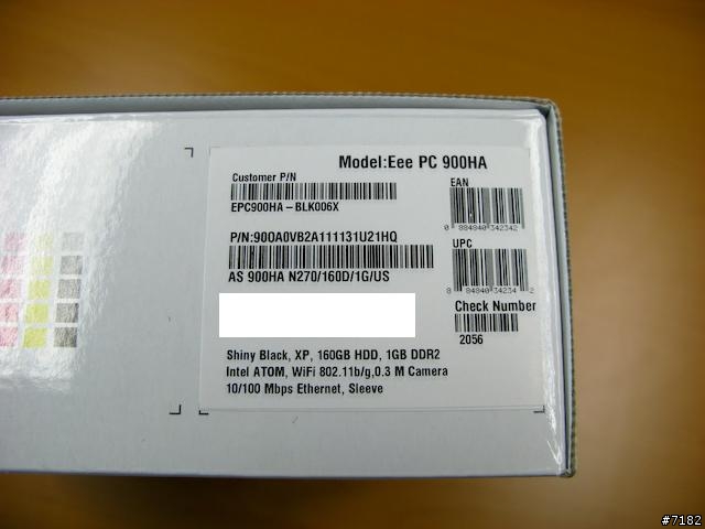 EEEPC 900HA 開箱文
