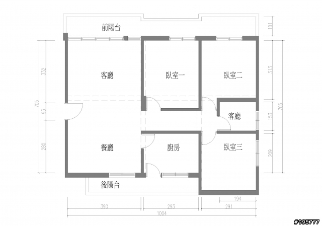 老公寓改修...灰/白/綠的簡單生活