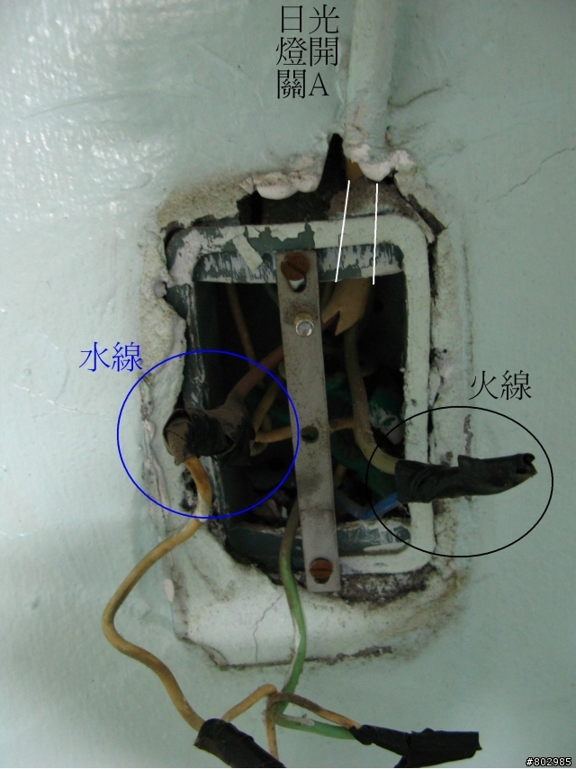 請水電改日光燈雙開 線路這樣接