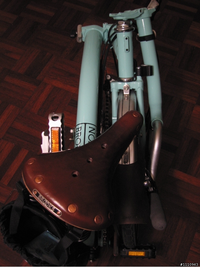 Brompton真皮擋泥板及無箱可開的 BROOKS Flyer Special S 女用板坐墊