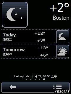 搭配winterface使用的today weather 1.2 version(December 12,2008)