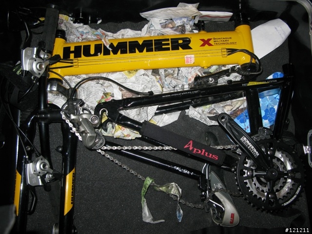 黃悍馬 HUMMER 單車及專用航空箱