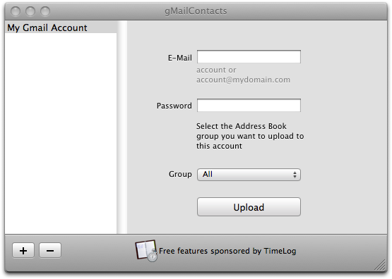 gMailContacts - 將通訊錄匯入GMail的好軟體