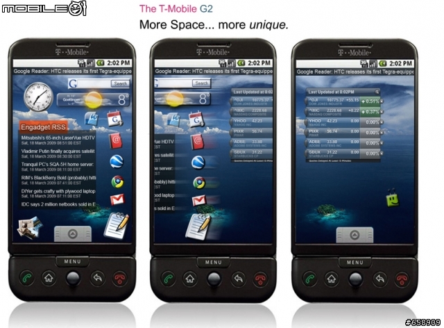 The T-Mobile G2 phone
