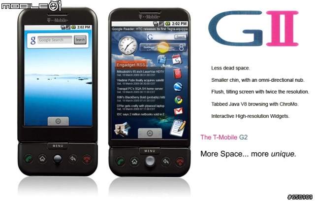 The T-Mobile G2 phone