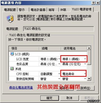 SR15T 下 VGP-BPS13A/B電池使用測試