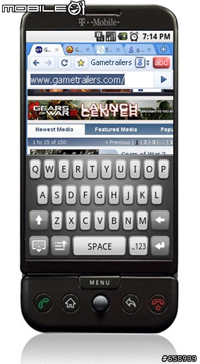 The T-Mobile G2 phone