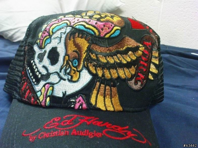 紅色 ED HARDY 鑲鑽網帽...加映黑色基本款