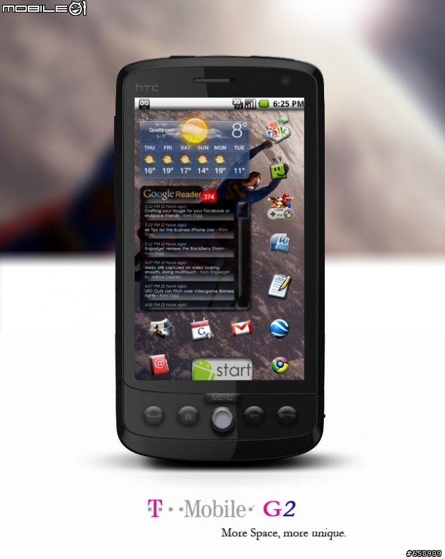 The T-Mobile G2 phone