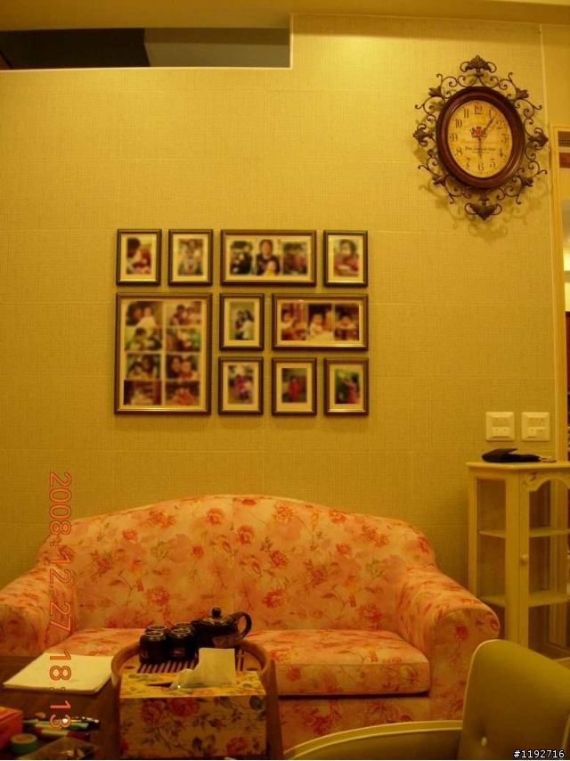 我在客廳的照片牆