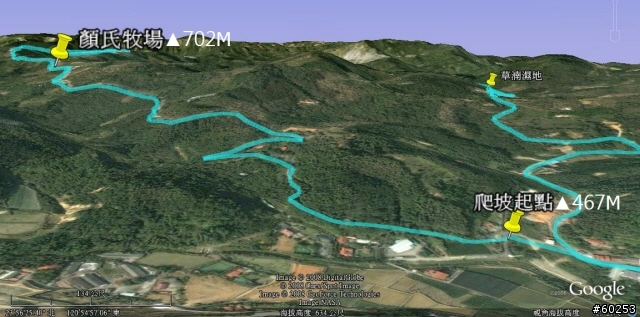 南投縣 桃米生態村→投64→蓮華池→131縣道→147縣道→投68→桃米生態村