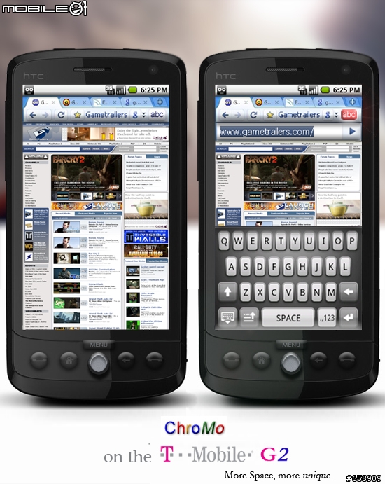 The T-Mobile G2 phone