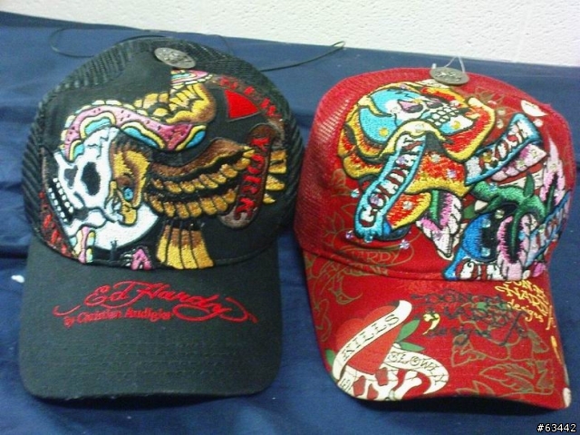紅色 ED HARDY 鑲鑽網帽...加映黑色基本款