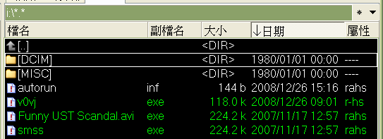 Yahoo買的fx38,隨機的4g記憶卡有病毒(個案?)