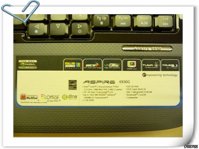 【開箱分享】ACER Aspire 6930G-732G32