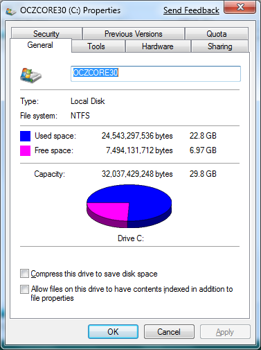 windows 7 簡測 + SSD設定