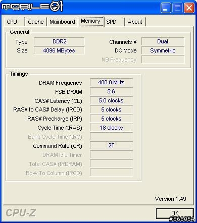 記憶體DDR2 1066 測CPU-Z的疑問