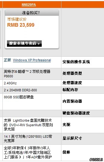 我該如何選擇HP 6930P型號